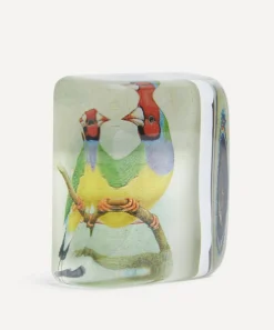 John Derian Stationery And Games^Red-Headed Gouldian Finch Paperweight