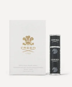 Creed Womens Perfume^Refillable Black Leather Travel Atomiser 5ml