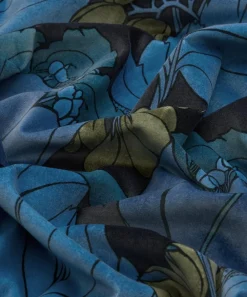 Liberty Interiors Furnishing Fabrics^Regency Tulip Wellington Velvet in Lapis