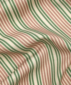 Liberty Interiors Furnishing Fabrics^Regent Stripe Cotton in Fern Pink