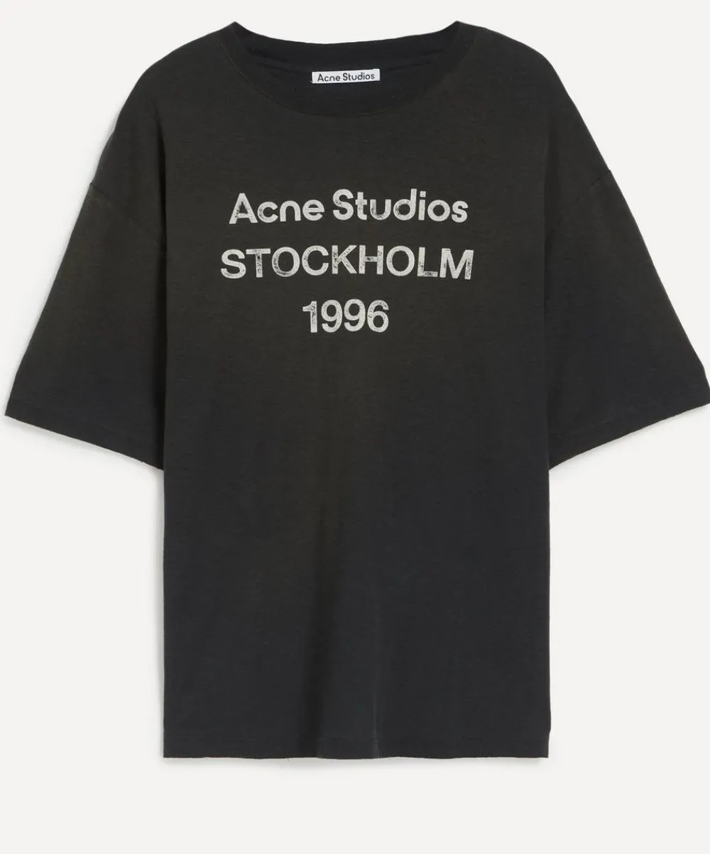 Acne Studios Tops^Relaxed Short-Sleeve Logo T-Shirt