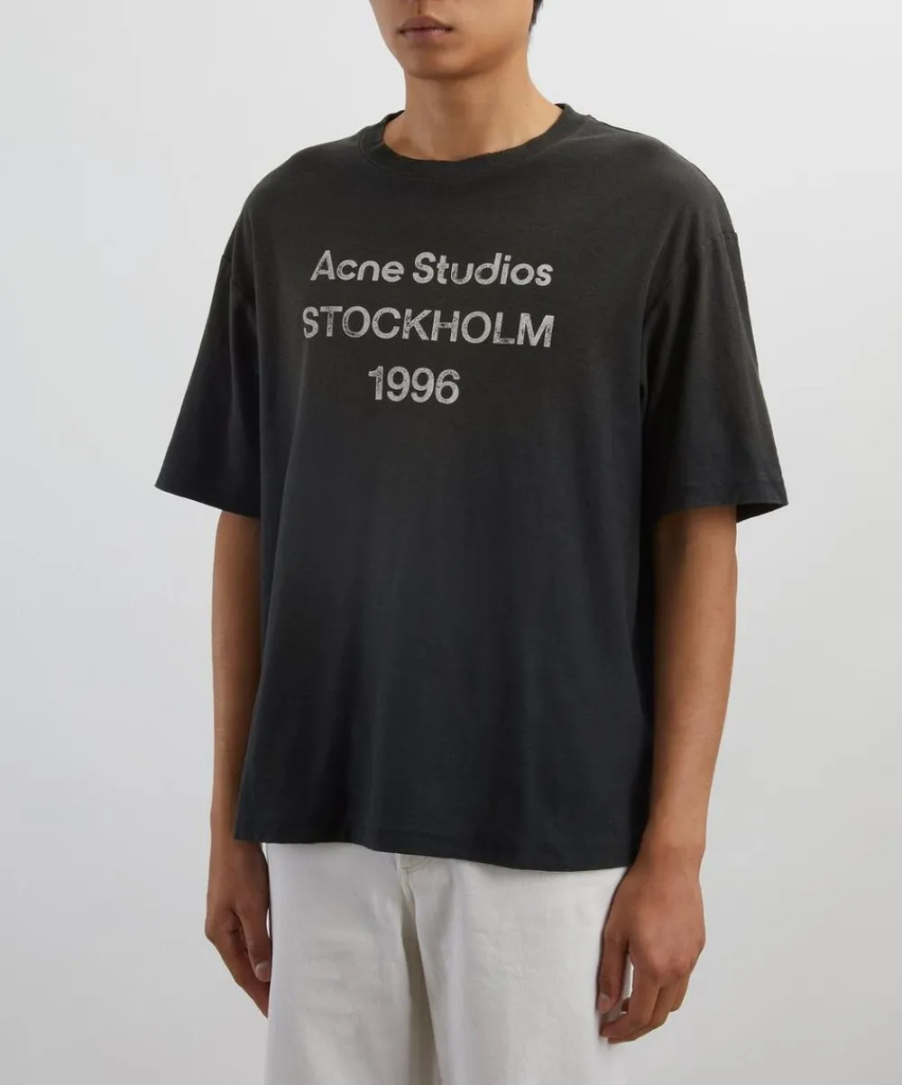 Acne Studios Tops^Relaxed Short-Sleeve Logo T-Shirt