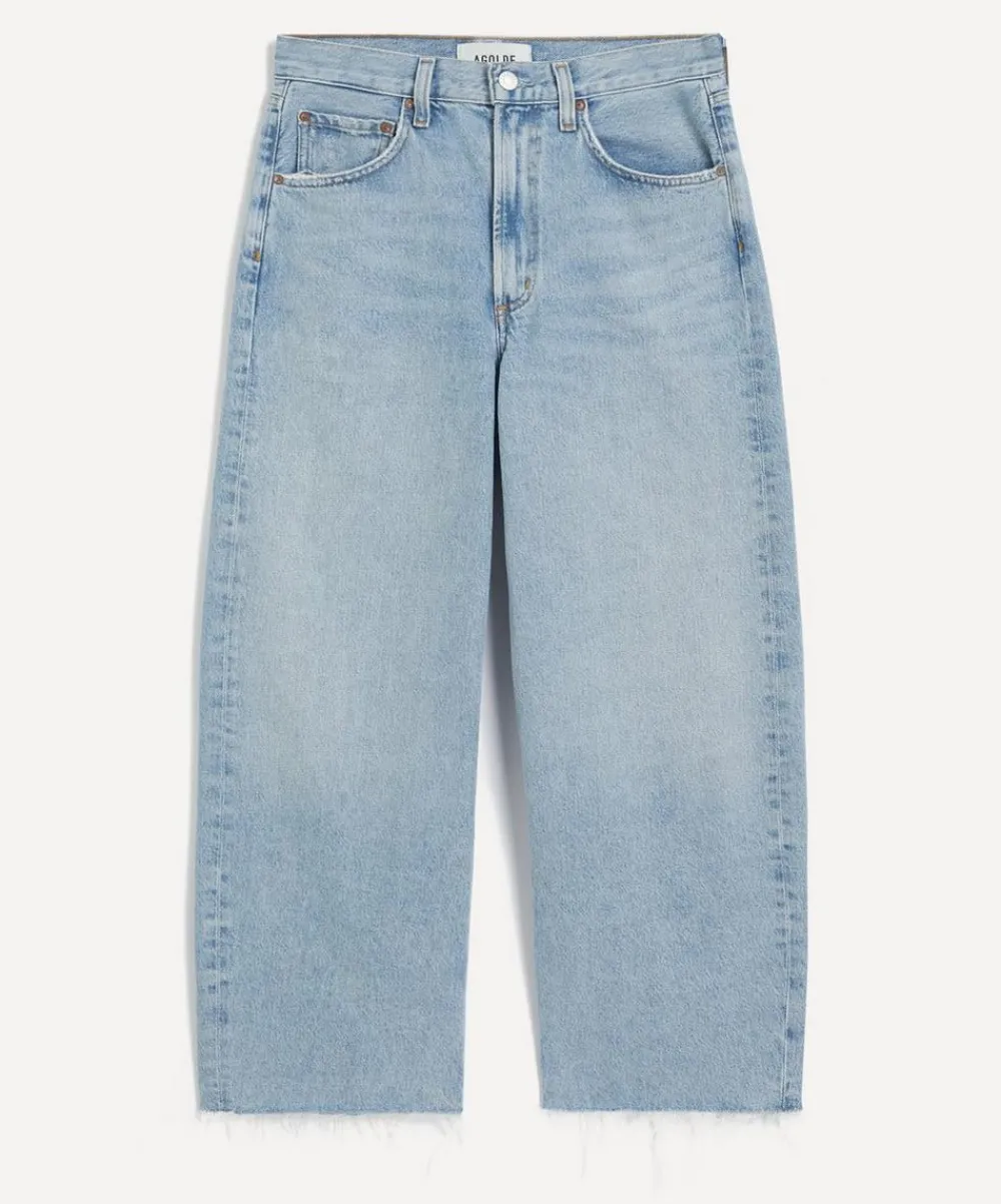 AGOLDE Jeans^Ren Cropped Wide-Leg Jeans in Shrine