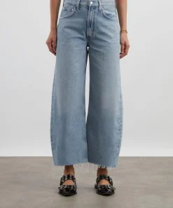 AGOLDE Jeans^Ren Cropped Wide-Leg Jeans in Shrine