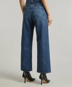 AGOLDE Jeans^Ren High-Rise Wide-Leg Jeans in Contro