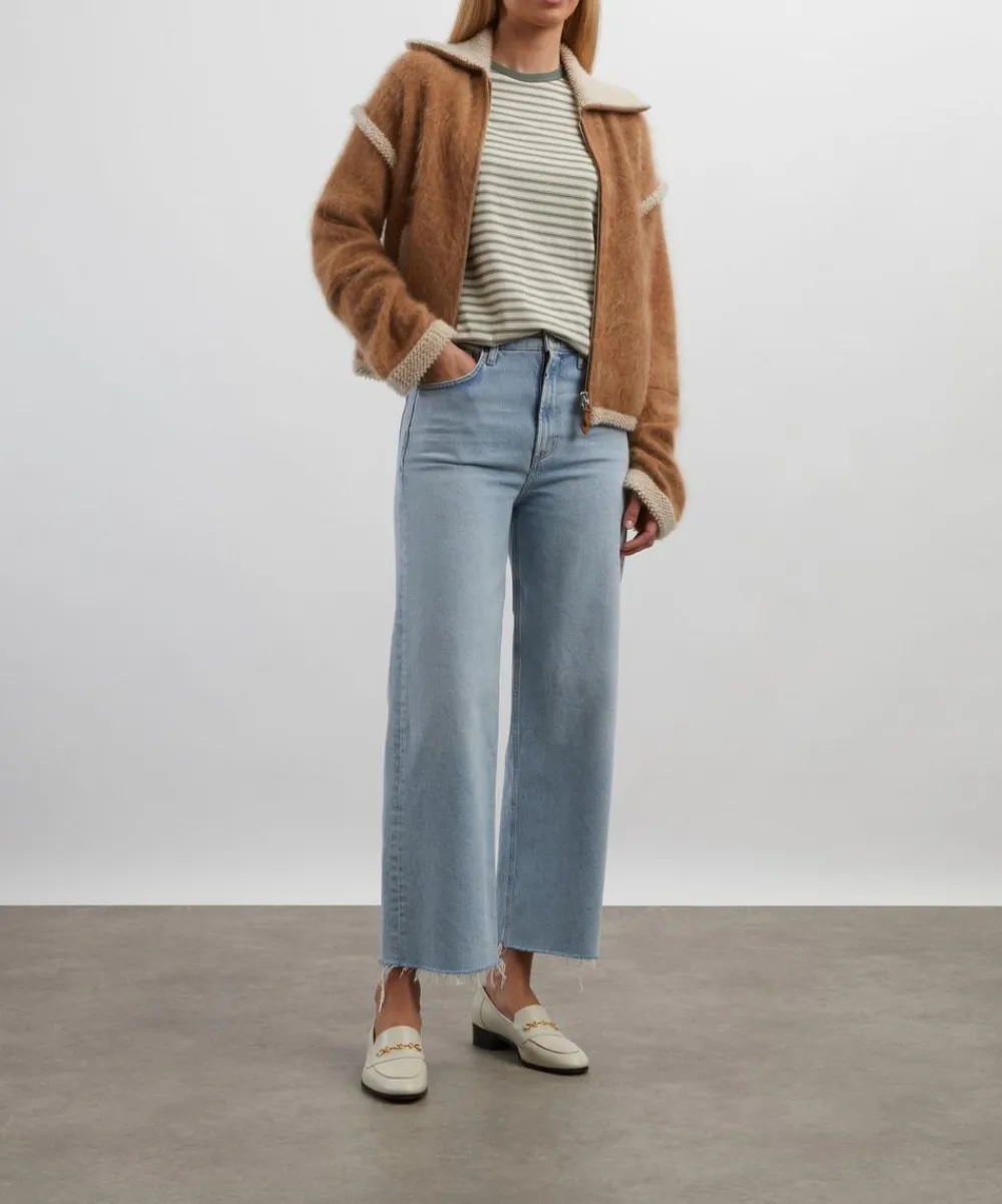 AGOLDE Jeans^Ren Stretch Cropped Wide-Leg Jeans in Beam