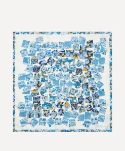 Liberty Scarves^Retold Patchwork 45x45 Silk Scarf