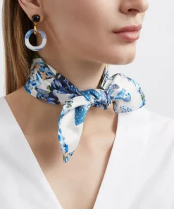 Liberty Scarves^Retold Patchwork 45x45 Silk Scarf