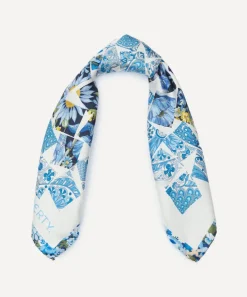 Liberty Scarves^Retold Patchwork 45x45 Silk Scarf