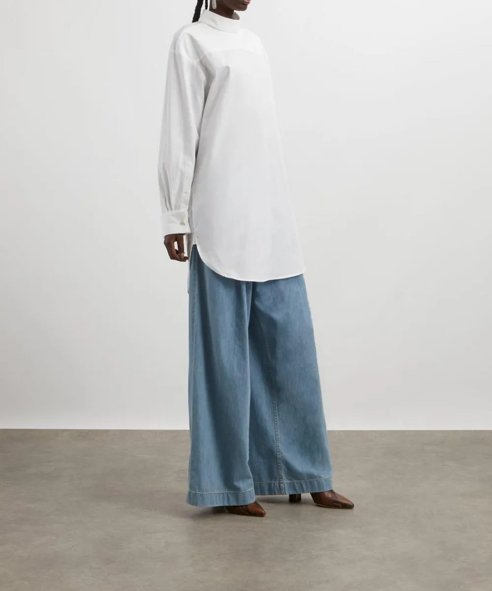 Dries Van Noten Tops^Reverse Cotton Poplin Shirt