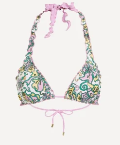 Heidi Klein Swimwear^Reversible Ruffle Triangle Top in Liberty Fabrics’ Kings Road