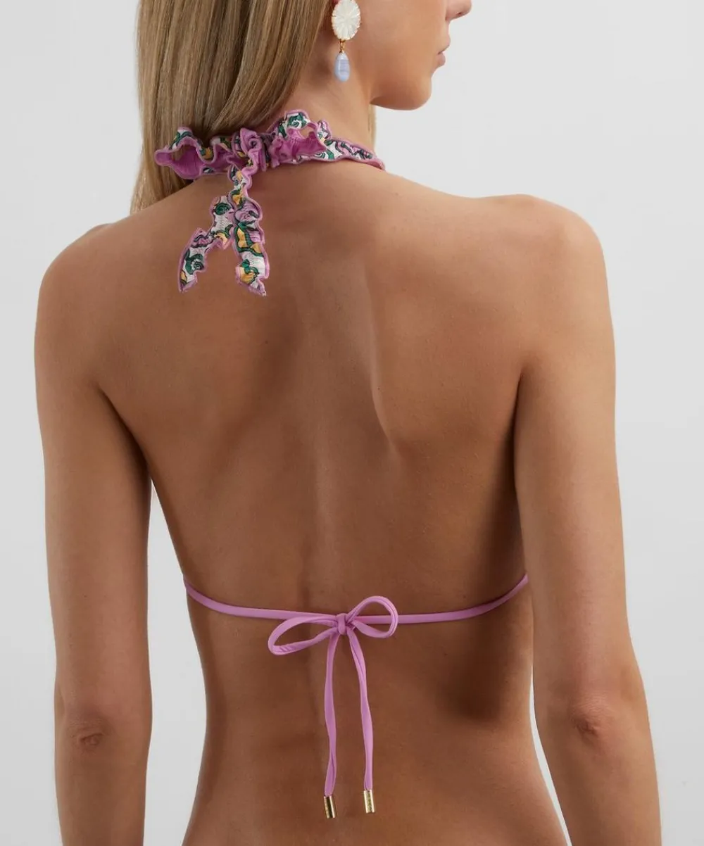 Heidi Klein Swimwear^Reversible Ruffle Triangle Top in Liberty Fabrics’ Kings Road