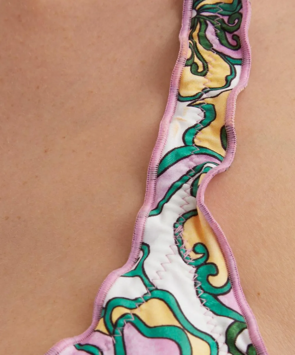 Heidi Klein Swimwear^Reversible Ruffle Triangle Top in Liberty Fabrics’ Kings Road