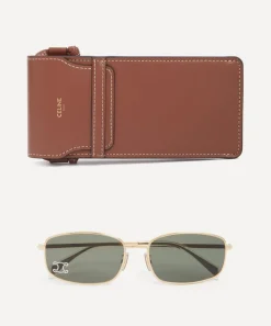 Celine Sunglasses & Glasses^Rhinestone Triomphe Square Sunglasses
