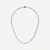 Missoma Necklaces^Rhodium-Plated Classic Mini Paperclip Chain Necklace