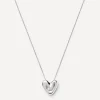 Missoma Necklaces^Rhodium-Plated Puffy Heart Pendant Necklace