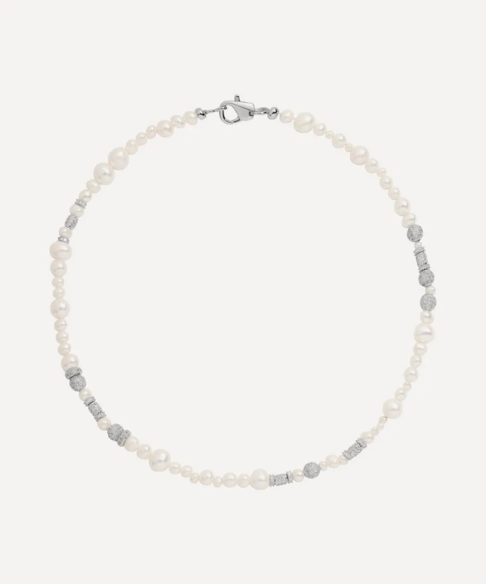 Martha Calvo Necklaces^Rhodium-Plated Rhodes Pearl Necklace