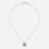 Missoma Necklaces^Rhodium-Plated Spiral Mini Pendant Necklace
