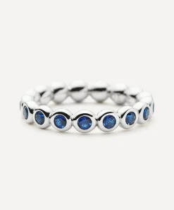Missoma Rings^Rhodium-Plated Tennis Stacking Ring
