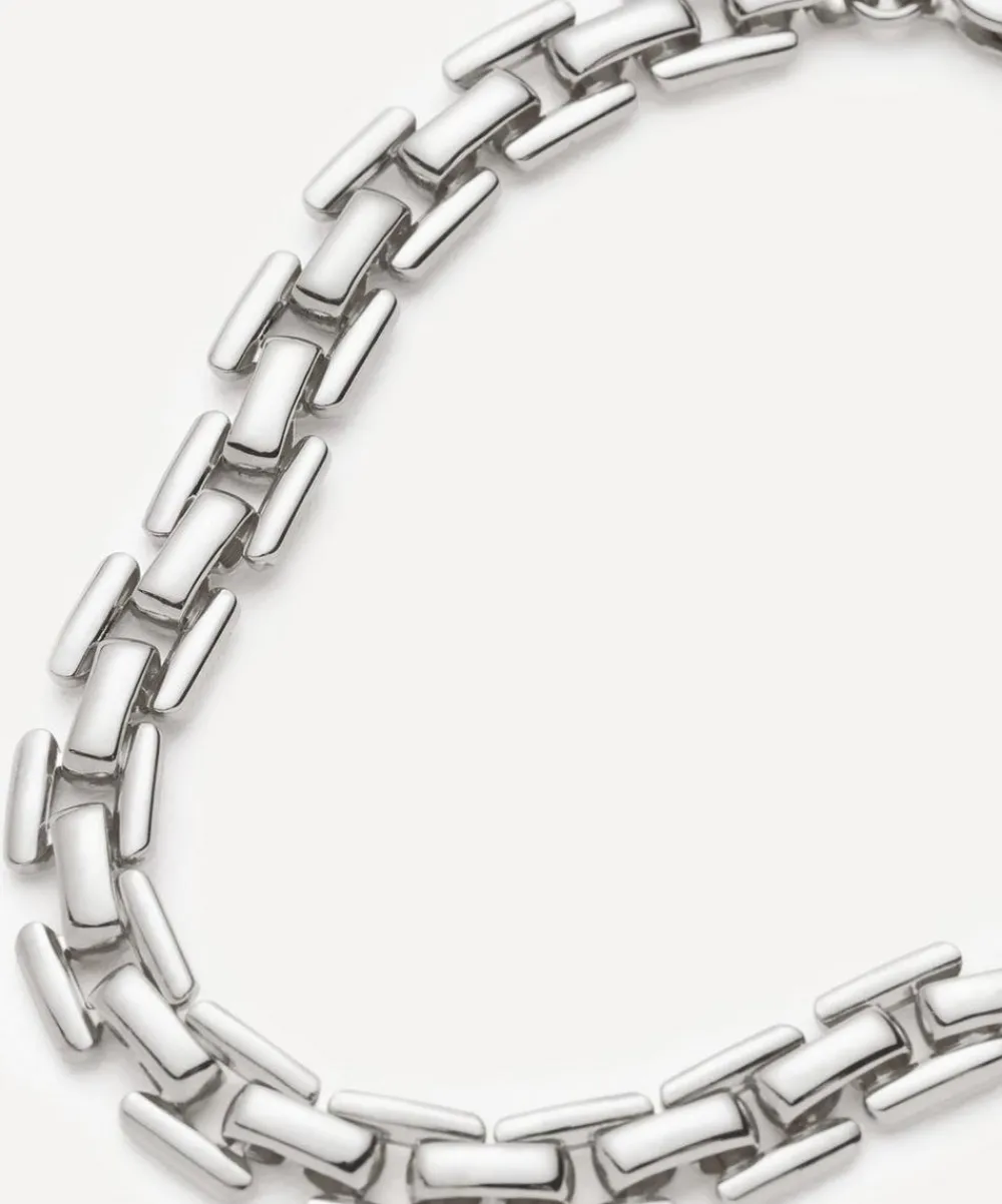 Missoma Bracelets^Rhodium-Plated Timepiece Link Chain Bracelet