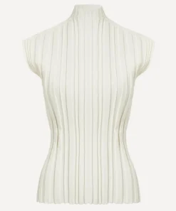 Pleats Please Issey Miyake Tops^Rib-Knit Top