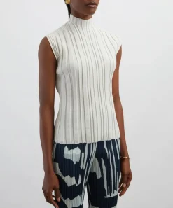 Pleats Please Issey Miyake Tops^Rib-Knit Top