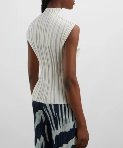 Pleats Please Issey Miyake Tops^Rib-Knit Top