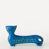 Bitossi Ornaments^Rimini Blu Ceramic Long Cat Figure