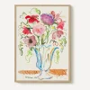PSTR Studio Wall Art^Robert Möllard Bouquet in Crystal Vase Framed Print
