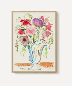 PSTR Studio Wall Art^Robert Möllard Bouquet in Crystal Vase Framed Print