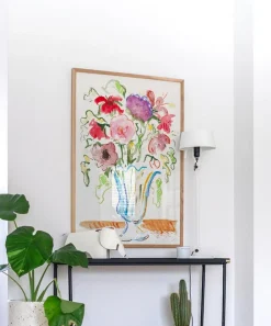 PSTR Studio Wall Art^Robert Möllard Bouquet in Crystal Vase Framed Print