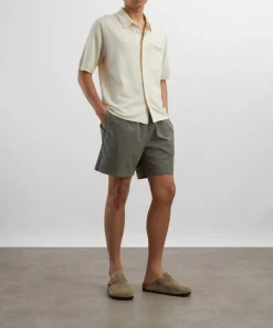 Norse Projects Shirts^Rollo Cotton-Linen Short-Sleeve Shirt