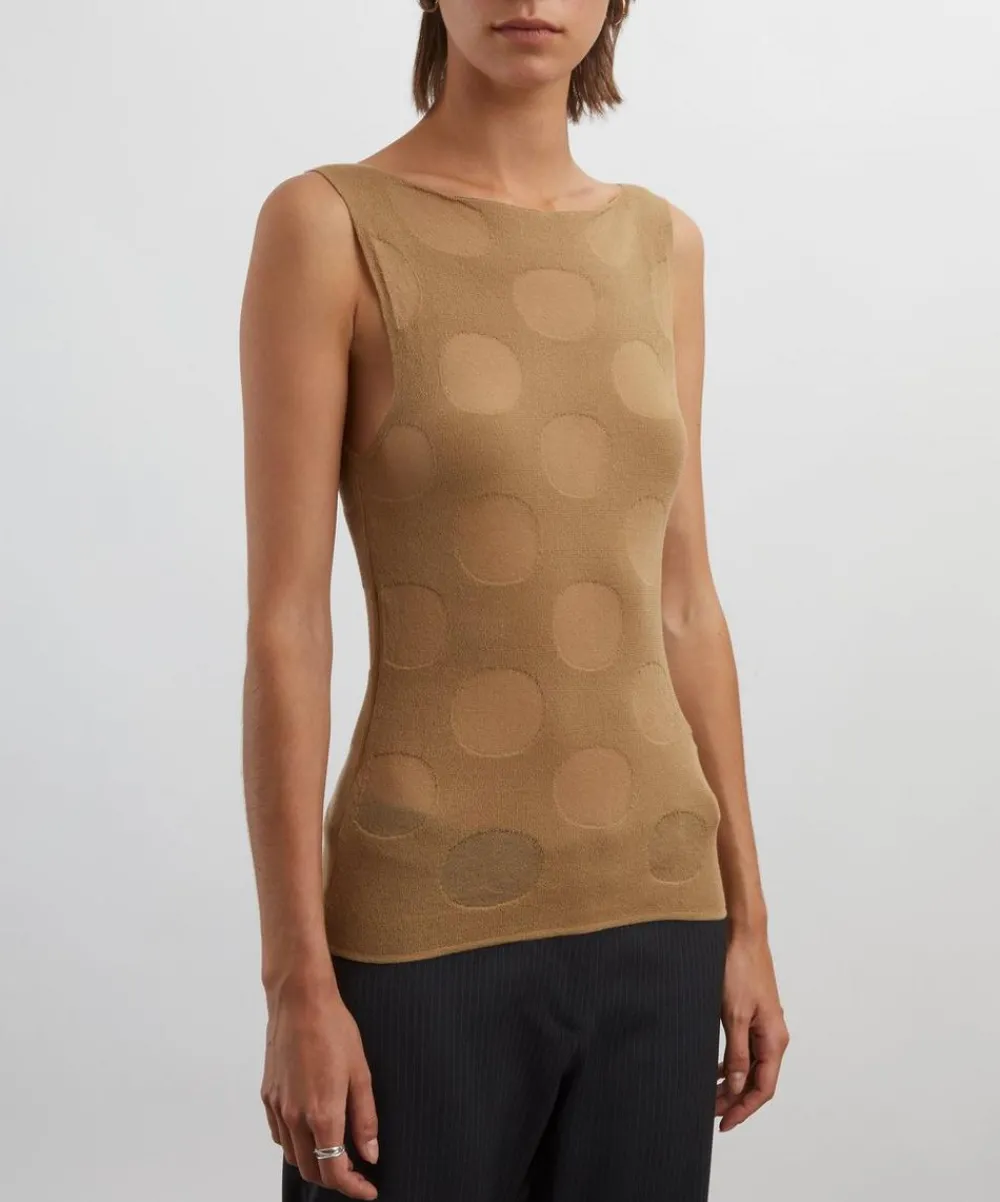 Paloma Wool Tops^Rory Cotton Jacquard Dotted Top