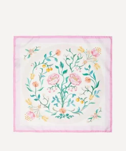 Liberty Scarves^Rose Branch 45x45 Silk Scarf