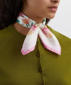 Liberty Scarves^Rose Branch 45x45 Silk Scarf