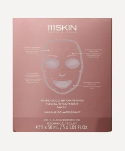 111SKIN Masks & Exfoliators^Rose Gold Brightening Facial Treatment Mask 5 x 30ml