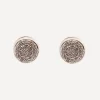 Monica Vinader Earrings^Rose Gold Vermeil Fiji Mini Diamond Button Stud Earrings