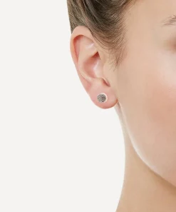 Monica Vinader Earrings^Rose Gold Vermeil Fiji Mini Diamond Button Stud Earrings