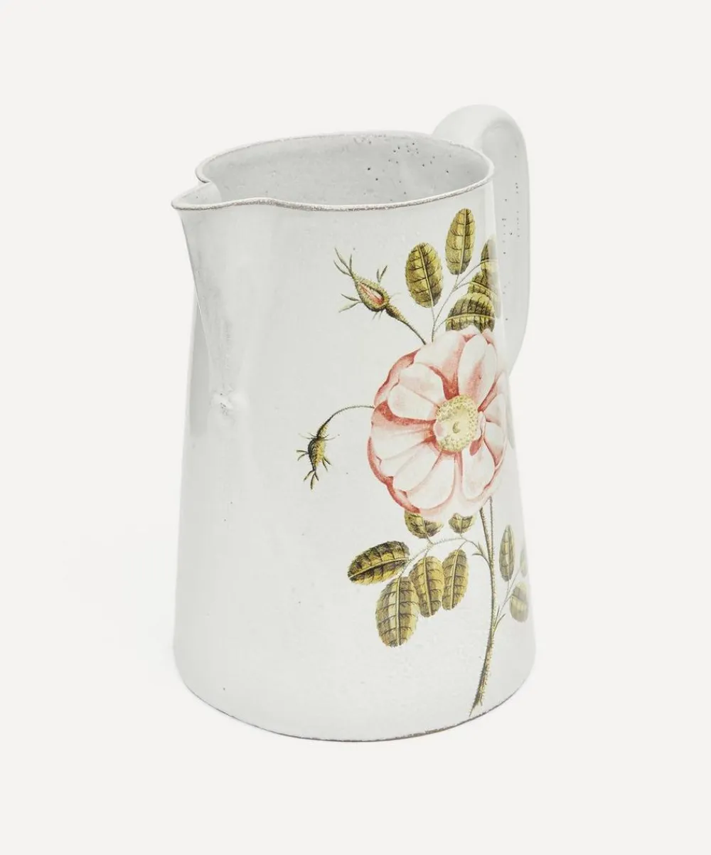 Astier de Villatte Glass & Drinksware^Rose Pitcher