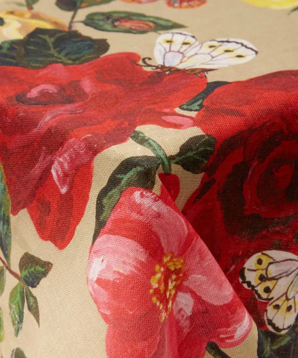 Avenida Home Tableware^Roses Large Linen Tablecloth