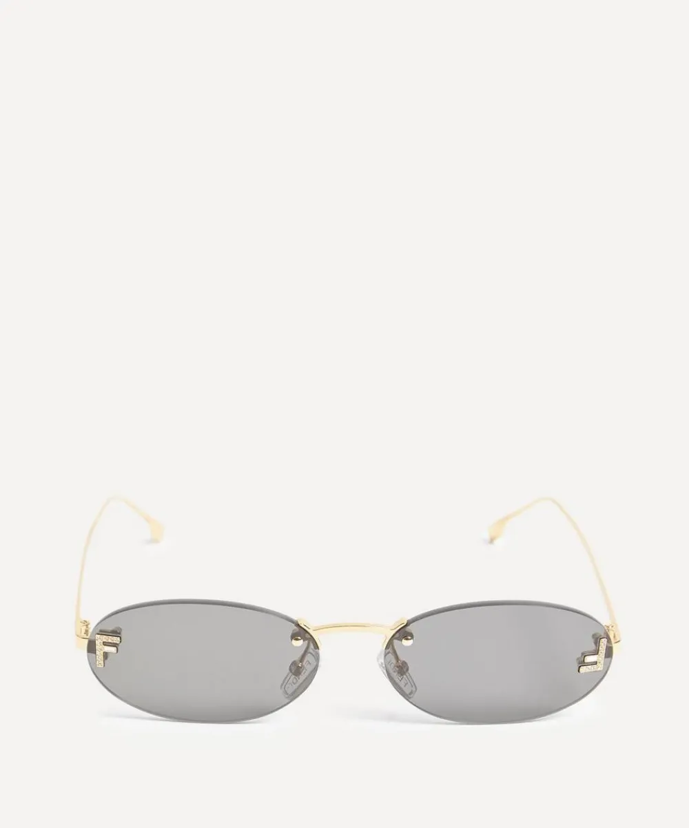 Fendi Sunglasses & Glasses^Round Metal Sunglasses