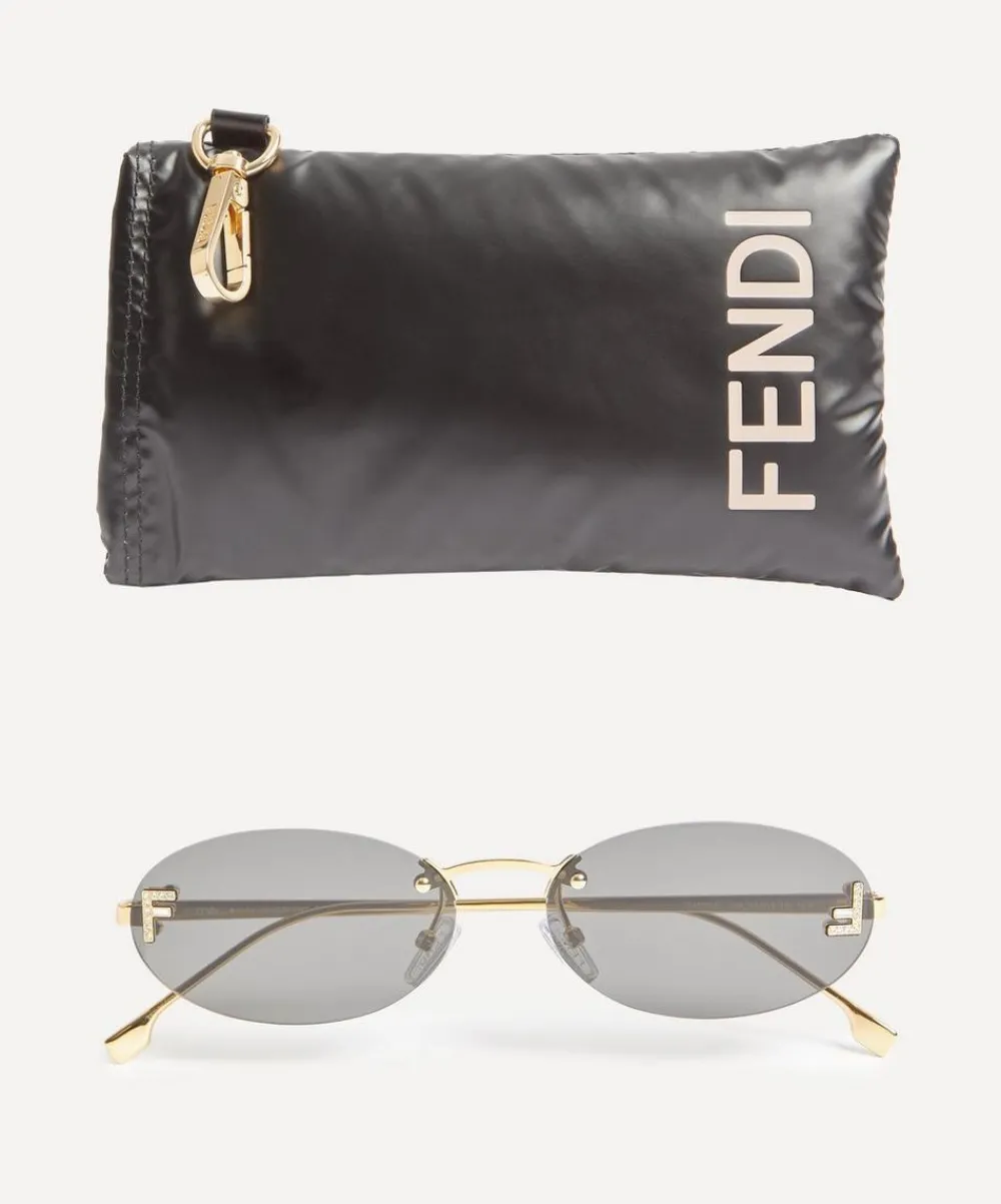 Fendi Sunglasses & Glasses^Round Metal Sunglasses