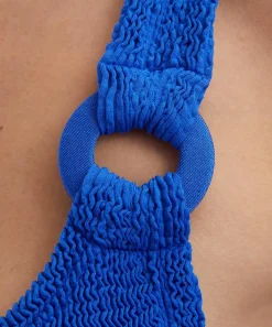 Hunza G Swimwear^Royal Blue Domino Swimsuit With Tonal Hoops