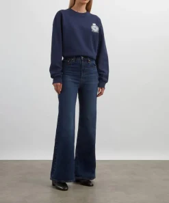 Sporty & Rich Knitwear^Royal Club Crew-Neck Sweatshirt