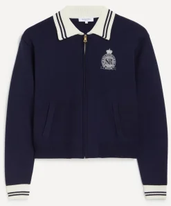 Sporty & Rich Knitwear^Royal Club Zipped Cardigan