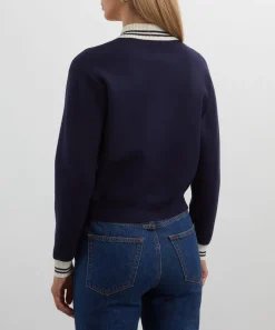Sporty & Rich Knitwear^Royal Club Zipped Cardigan
