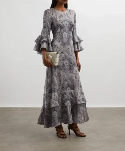 Liberty Dresses^Royal Hera Silk Satin Gala Maxi Dress