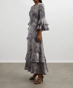 Liberty Dresses^Royal Hera Silk Satin Gala Maxi Dress