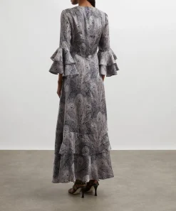 Liberty Dresses^Royal Hera Silk Satin Gala Maxi Dress