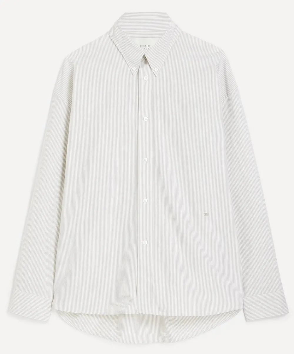 Studio Nicholson Shirts^Ruskin Oxford Cloth Striped Shirt